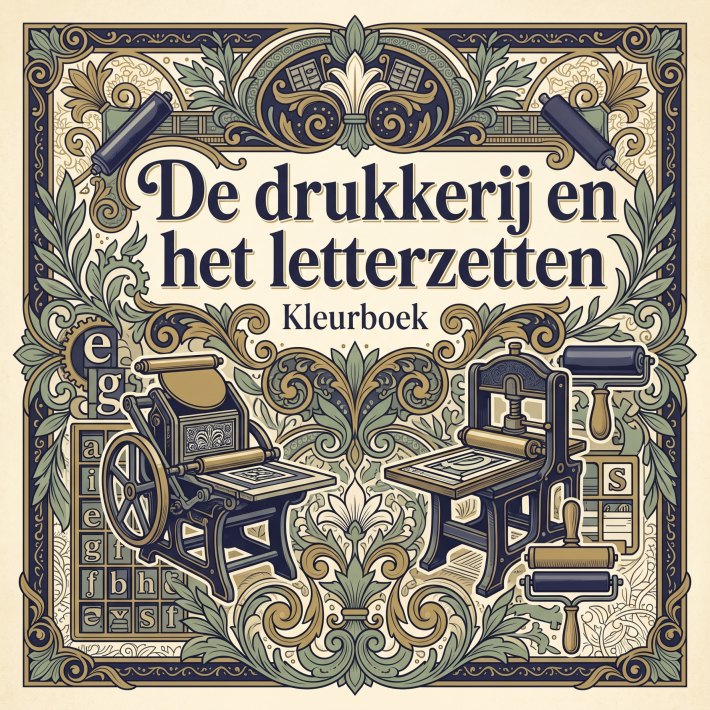De drukkerij en het letterzetten