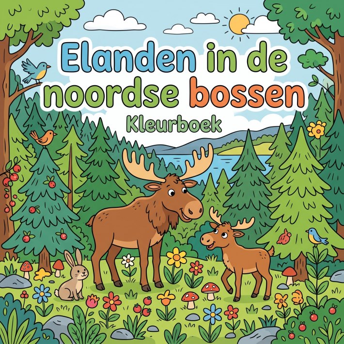 Elanden in de noordse bossen