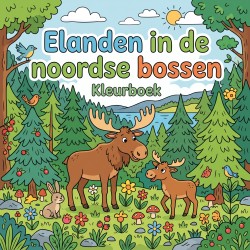 Elanden in de noordse bossen