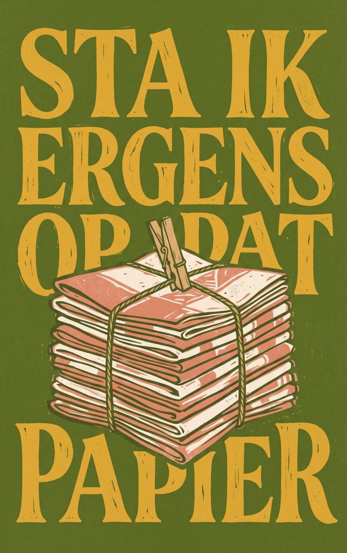 Sta ik ergens op dat papier