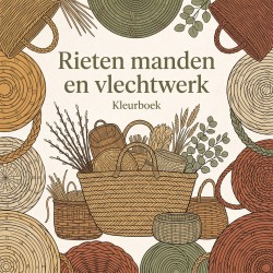 Rieten manden en vlechtwerk