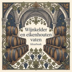 Wijnkelder en eikenhouten vaten