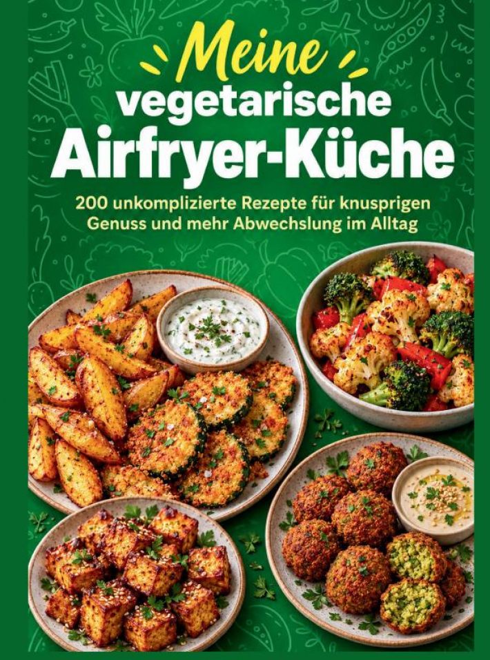 Meine vegetarische Airfryer-Küche: 200 unkomplizierte Rezepte für knusprigen Genuss und mehr Abwechslung im Alltag