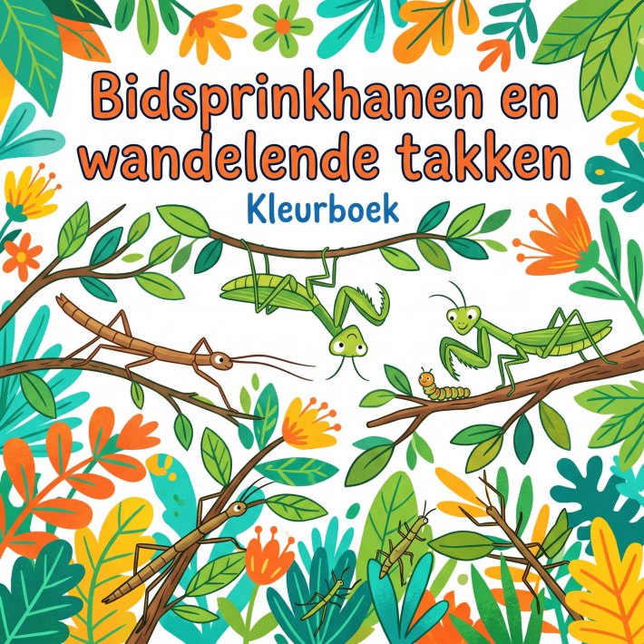 Bidsprinkhanen en wandelende takken
