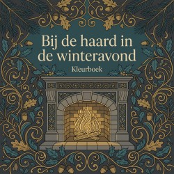 Bij de haard in de winteravond