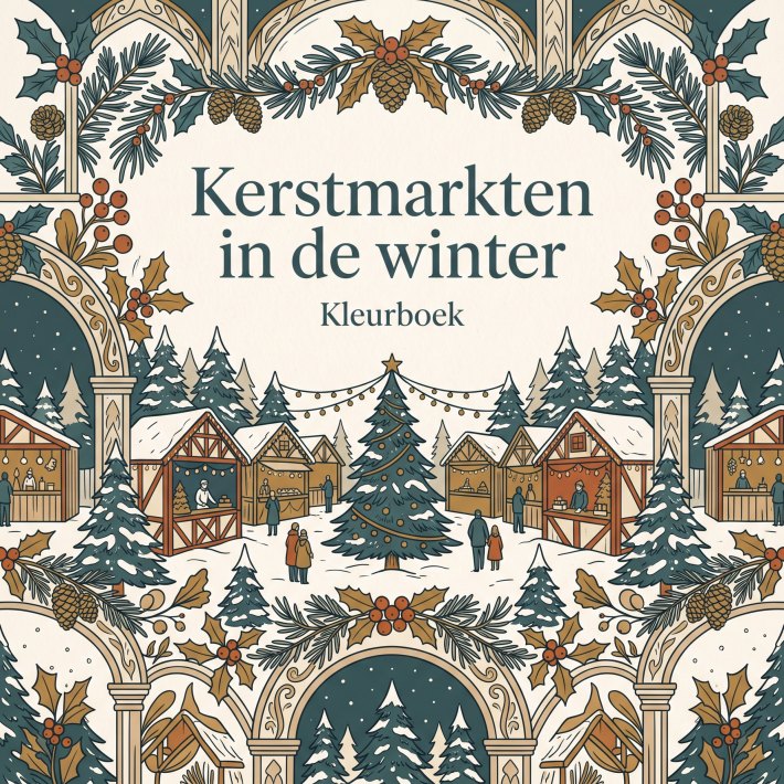 Kerstmarkten in de winter
