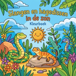Slangen en hagedissen in de zon