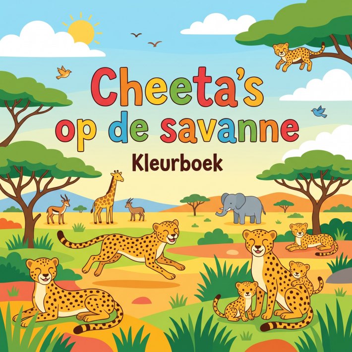 Cheeta's op de savanne