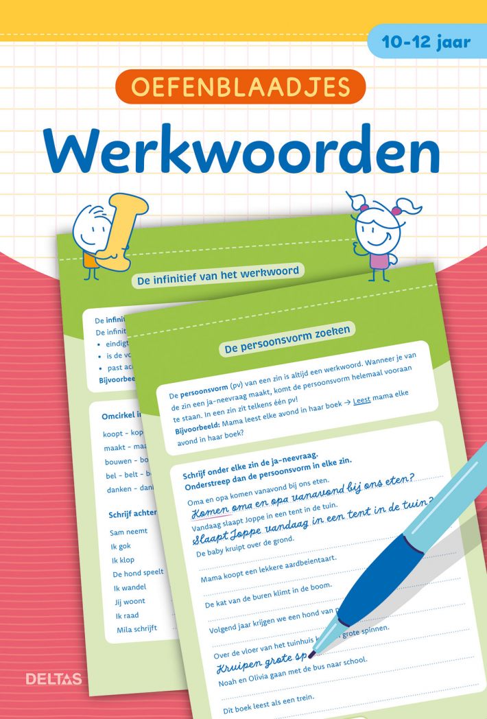 Oefenblaadjes - Werkwoorden (10-12 j.)
