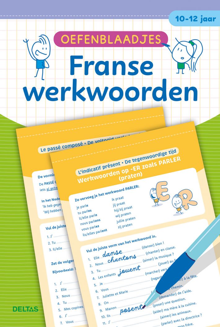 Oefenblaadjes - Franse werkwoorden (10-12 j.)