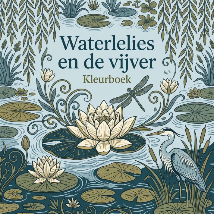 Waterlelies en de vijver