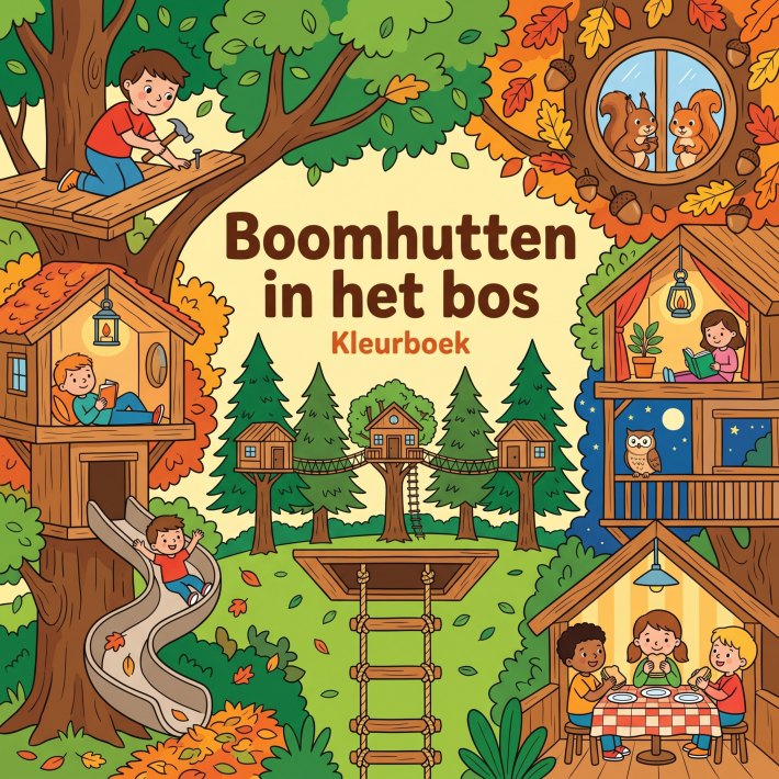 Boomhutten in het bos