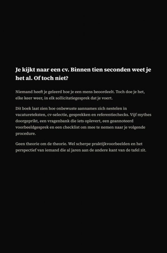 Wie je aanneemt en wie je mist