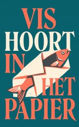 Vis hoort in het papier