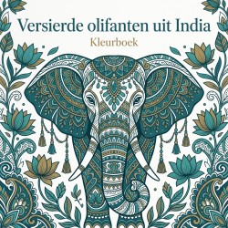 Versierde olifanten uit India
