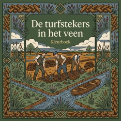De turfstekers in het veen