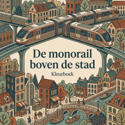 De monorail boven de stad