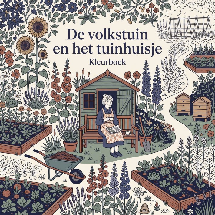 De volkstuin en het tuinhuisje