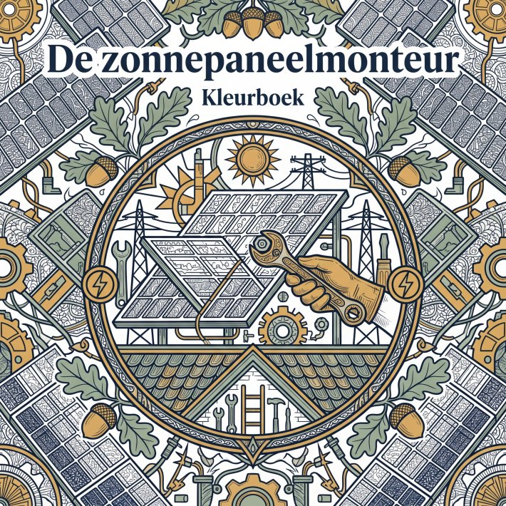 De zonnepaneelmonteur