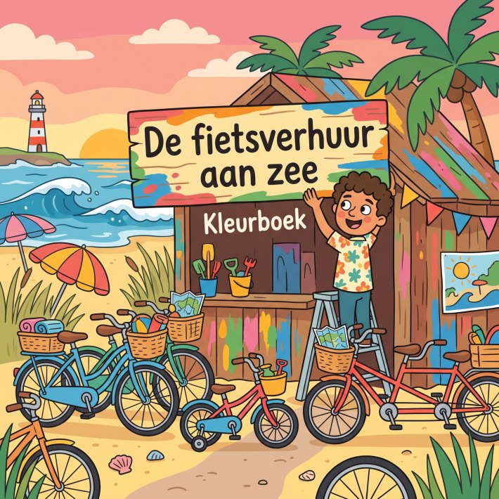 De fietsverhuur aan zee