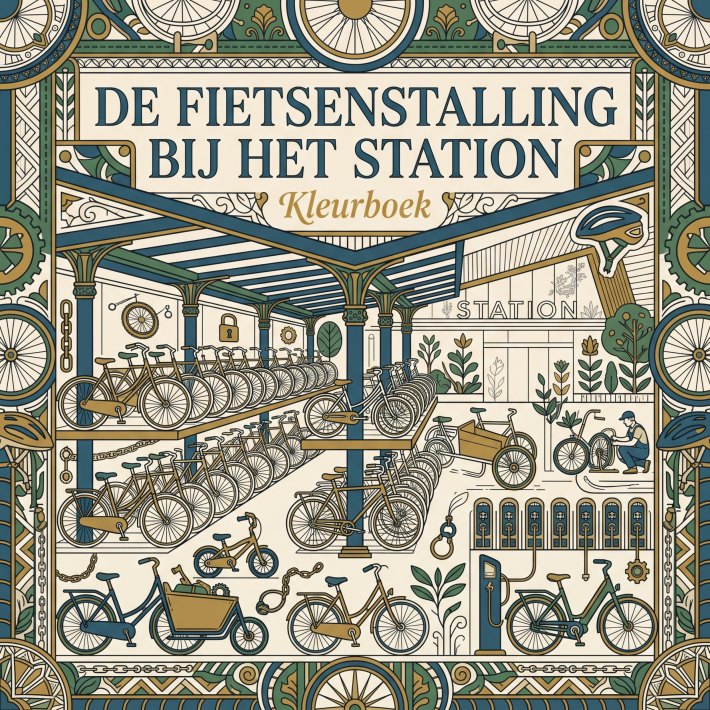 De fietsenstalling bij het station