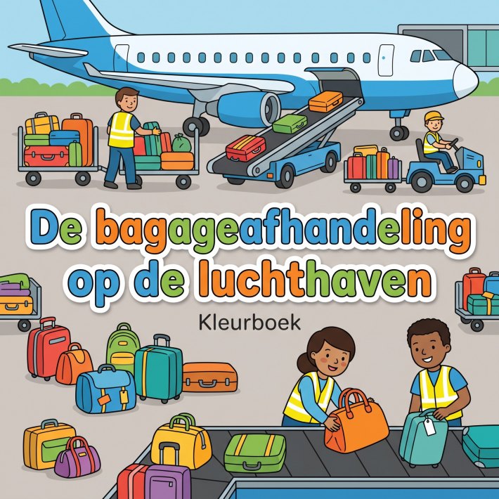 De bagageafhandeling op de luchthaven