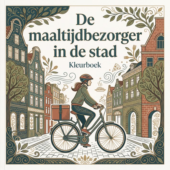 De maaltijdbezorger in de stad