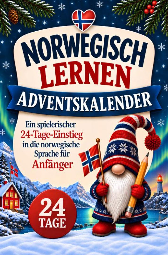 Norwegisch lernen Adventskalender – Ein spielerischer 24-Tage-Einstieg in die norwegische Sprache für Anfänger I Das ideale Geschenk für Norwegen-Fans Norwegisch lernen Adventskalender – Ein spielerischer 24-Tage-Einstieg in die norwegische Sprache für Anfänger I Das ideale Geschenk für Norwegen-Fans